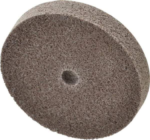 3M - 3" Diam, 1/2" Face Width, 3/8" Center Hole, Fine Grade, Aluminum Oxide Deburring Wheel - Unitized, Medium Density 5 Grade, 15,100 RPM - Industrial Tool & Supply