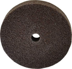3M - 3" Diam, 1/2" Face Width, 3/8" Center Hole, Medium Grade, Aluminum Oxide Deburring Wheel - Unitized, Hard Density 7 Grade, 15,100 RPM - Industrial Tool & Supply