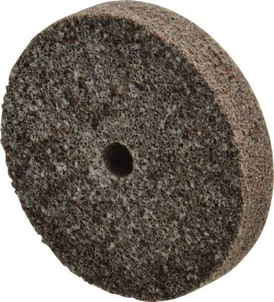 3M - 3" Diam, 1/2" Face Width, 3/8" Center Hole, Coarse Grade, Aluminum Oxide Deburring Wheel - Unitized, Hard Density 7 Grade, 15,100 RPM - Industrial Tool & Supply