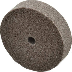 3M - 3" Diam, 3/4" Face Width, 3/8" Center Hole, Fine Grade, Aluminum Oxide Deburring Wheel - Unitized, Medium Density 5 Grade, 15,100 RPM - Industrial Tool & Supply