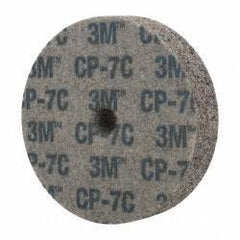 3M - 3" Diam, 3/4" Face Width, 3/8" Center Hole, Coarse Grade, Aluminum Oxide Deburring Wheel - Unitized, Hard Density 7 Grade, 15,100 RPM - Industrial Tool & Supply