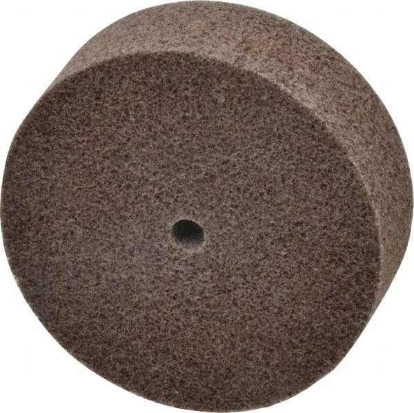 3M - 3" Diam, 1" Face Width, 1/4" Center Hole, Medium Grade, Aluminum Oxide Deburring Wheel - Unitized, Hard Density 7 Grade, 15,100 RPM - Industrial Tool & Supply