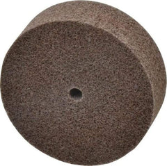3M - 3" Diam, 1" Face Width, 1/4" Center Hole, Medium Grade, Aluminum Oxide Deburring Wheel - Unitized, Hard Density 7 Grade, 15,100 RPM - Industrial Tool & Supply