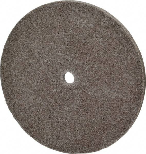 3M - 6" Diam, 1/4" Face Width, 1/2" Center Hole, Fine Grade, Aluminum Oxide Deburring Wheel - Unitized, Medium Density 5 Grade, 7,500 RPM - Industrial Tool & Supply