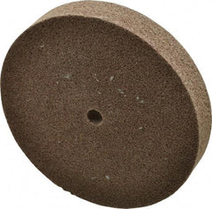3M - 6" Diam, 1" Face Width, 1/2" Center Hole, Medium Grade, Aluminum Oxide Deburring Wheel - Unitized, Hard Density 7 Grade, 7,500 RPM - Industrial Tool & Supply