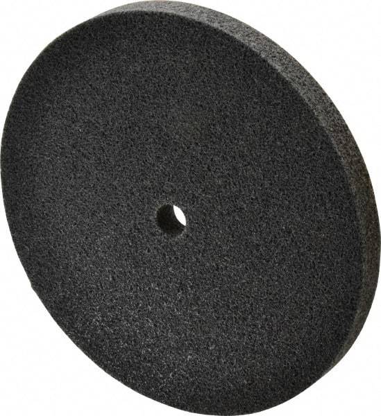 3M - 6" Diam, 1/2" Face Width, 1/2" Center Hole, Fine Grade, Silicon Carbide Deburring Wheel - Unitized, Soft Density 3 Grade, 6,000 RPM - Industrial Tool & Supply
