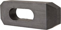 Value Collection - 5/8" Stud, Heat Treated Steel, Plain Strap Clamp - 1.772" Travel, 4" OAL x 1-1/2" Wide x 3/4" High, Black Oxide, Tapered Nose - Industrial Tool & Supply