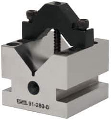 SPI - 1-3/8" Max Capacity, 90° Angle, Hardened Steel V-Block - 2-1/2" Long x 2-1/2" Wide x 2" High, Sold as Individual - Industrial Tool & Supply