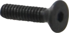 Value Collection - #2-56 UNC Hex Socket Drive, 82° Flat Screw - Alloy Steel, Black Oxide Finish, Fully Threaded, 3/8" OAL - Industrial Tool & Supply
