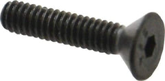 Value Collection - #5-40 UNC Hex Socket Drive, 82° Flat Screw - Alloy Steel, Black Oxide Finish, Fully Threaded, 5/8" OAL - Industrial Tool & Supply
