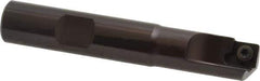 Kennametal - 1/2" Cut Diam, 7.11mm Max Depth of Cut, 1/2" Shank Diam, 3" OAL, Indexable Square Shoulder End Mill - SDEB 2615. Inserts, Cylindrical Shank, 0° Lead Angle - Industrial Tool & Supply