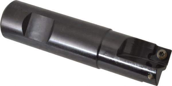 Kennametal - 3/4" Cut Diam, 7.11mm Max Depth of Cut, 3/4" Shank Diam, 3-1/4" OAL, Indexable Square Shoulder End Mill - SDEB 2615. Inserts, Weldon Shank, 0° Lead Angle - Industrial Tool & Supply