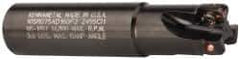 Kennametal - 3/4" Cut Diam, 0.357" Max Depth of Cut, 3/4" Shank Diam, 85.73mm OAL, Indexable Square Shoulder End Mill - AD.T 1035 Inserts, Weldon Shank, 0° Lead Angle, Through Coolant - Industrial Tool & Supply