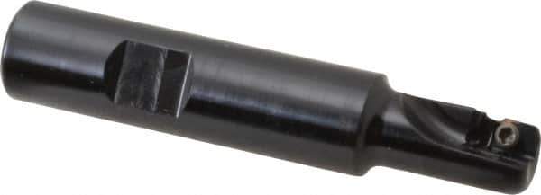 Kennametal - 1/2" Cut Diam, 9.12mm Max Depth of Cut, 5/8" Shank Diam, 82.55mm OAL, Indexable Square Shoulder End Mill - AD.T 1035 Inserts, Weldon Shank, 0° Lead Angle - Industrial Tool & Supply