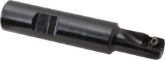 Kennametal - 1/2" Cut Diam, 9.12mm Max Depth of Cut, 5/8" Shank Diam, 82.55mm OAL, Indexable Square Shoulder End Mill - AD.T 1035 Inserts, Weldon Shank, 0° Lead Angle - Industrial Tool & Supply