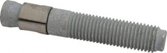 Made in USA - 1" Diam, 1" Drill, 6" OAL, 1-1/8" Min Embedment Wedge Expansion Concrete Anchor - Grade 5 Steel, Galvanized Finish, Hex Nut Head, Hex Drive, 3-1/8" Thread Length - Industrial Tool & Supply