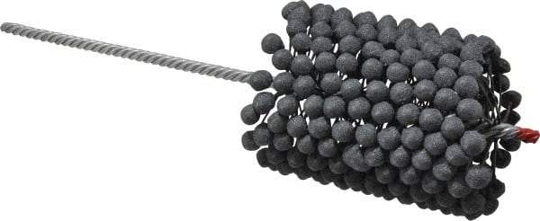 Brush Research Mfg. - 3-1/4" to 3-3/4" Bore Diam, 180 Grit, Silicon Carbide Flexible Hone - Extra Fine, 13-1/2" OAL - Industrial Tool & Supply