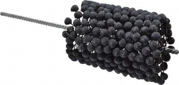 Brush Research Mfg. - 3-1/2" to 4" Bore Diam, 120 Grit, Silicon Carbide Flexible Hone - Fine, 13-1/2" OAL - Industrial Tool & Supply