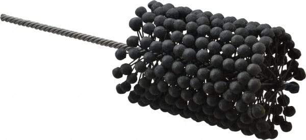 Brush Research Mfg. - 3-1/2" to 4" Bore Diam, 240 Grit, Silicon Carbide Flexible Hone - Extra Fine, 13-1/2" OAL - Industrial Tool & Supply