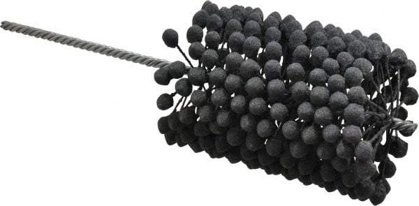 Brush Research Mfg. - 3-3/4" to 4-1/4" Bore Diam, 120 Grit, Silicon Carbide Flexible Hone - Fine, 13-1/2" OAL - Industrial Tool & Supply