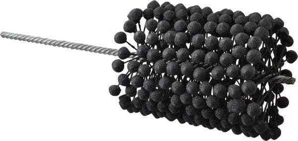 Brush Research Mfg. - 4" to 4-1/2" Bore Diam, 120 Grit, Silicon Carbide Flexible Hone - Fine, 13-1/2" OAL - Industrial Tool & Supply