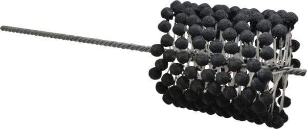 Brush Research Mfg. - 4-1/2" to 5" Bore Diam, 120 Grit, Silicon Carbide Flexible Hone - Fine, 17-1/2" OAL - Industrial Tool & Supply