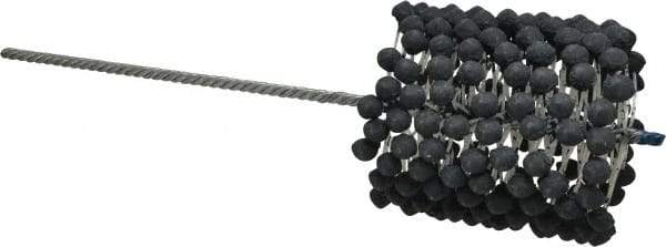 Brush Research Mfg. - 4-1/2" to 5" Bore Diam, 240 Grit, Silicon Carbide Flexible Hone - Extra Fine, 17-1/2" OAL - Industrial Tool & Supply