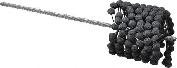 Brush Research Mfg. - 3-1/4" to 3-1/2" Bore Diam, 120 Grit, Silicon Carbide Flexible Hone - Fine, 13-1/2" OAL - Industrial Tool & Supply