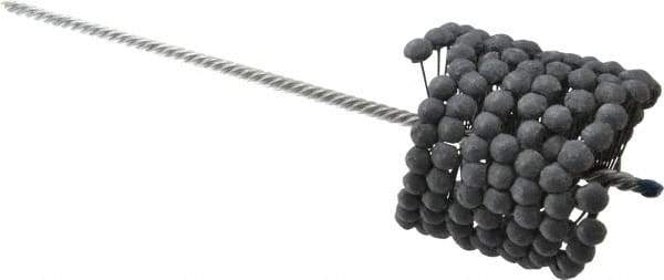 Brush Research Mfg. - 3-1/2" to 3-3/4" Bore Diam, 240 Grit, Silicon Carbide Flexible Hone - Extra Fine, 13-1/2" OAL - Industrial Tool & Supply