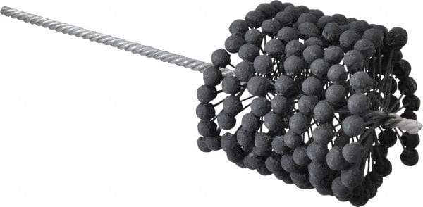 Brush Research Mfg. - 3-7/8" to 4-1/8" Bore Diam, 320 Grit, Silicon Carbide Flexible Hone - Extra Fine, 13-1/2" OAL - Industrial Tool & Supply