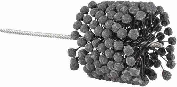 Brush Research Mfg. - 4-3/8" to 4-5/8" Bore Diam, 120 Grit, Silicon Carbide Flexible Hone - Fine, 13-1/2" OAL - Industrial Tool & Supply