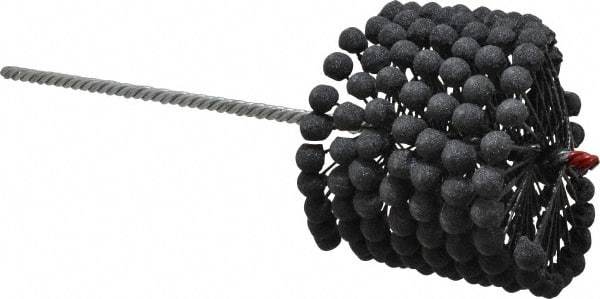 Brush Research Mfg. - 4-3/8" to 4-5/8" Bore Diam, 180 Grit, Silicon Carbide Flexible Hone - Extra Fine, 13-1/2" OAL - Industrial Tool & Supply