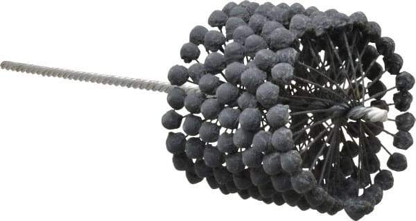 Brush Research Mfg. - 4-3/8" to 4-5/8" Bore Diam, 320 Grit, Silicon Carbide Flexible Hone - Extra Fine, 13-1/2" OAL - Industrial Tool & Supply