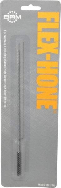 Brush Research Mfg. - 1/4" Bore Diam, 120 Grit, Silicon Carbide Flexible Hone - Fine, 8" OAL - Industrial Tool & Supply