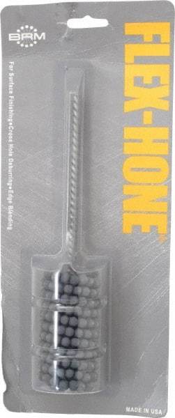 Brush Research Mfg. - 1-1/2" Bore Diam, 320 Grit, Silicon Carbide Flexible Hone - Extra Fine, 8" OAL - Industrial Tool & Supply