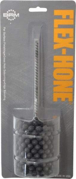 Brush Research Mfg. - 2-1/4" Bore Diam, 180 Grit, Silicon Carbide Flexible Hone - Extra Fine, 8" OAL - Industrial Tool & Supply