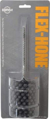 Brush Research Mfg. - 2-1/4" Bore Diam, 180 Grit, Silicon Carbide Flexible Hone - Extra Fine, 8" OAL - Industrial Tool & Supply