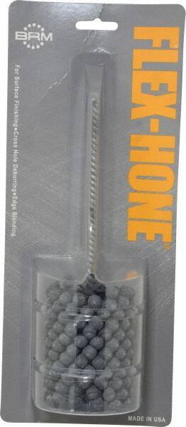 Brush Research Mfg. - 2-1/4" Bore Diam, 240 Grit, Silicon Carbide Flexible Hone - Extra Fine, 8" OAL - Industrial Tool & Supply