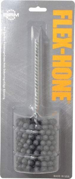 Brush Research Mfg. - 2-1/2" Bore Diam, 180 Grit, Silicon Carbide Flexible Hone - Extra Fine, 8" OAL - Industrial Tool & Supply