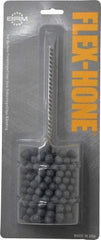 Brush Research Mfg. - 2-1/2" Bore Diam, 240 Grit, Silicon Carbide Flexible Hone - Extra Fine, 8" OAL - Industrial Tool & Supply