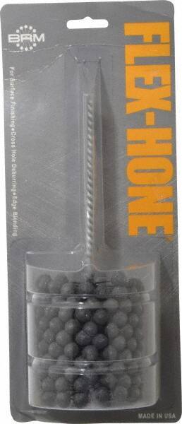 Brush Research Mfg. - 2-3/4" Bore Diam, 180 Grit, Silicon Carbide Flexible Hone - Extra Fine, 8" OAL - Industrial Tool & Supply