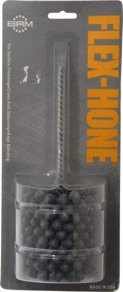 Brush Research Mfg. - 2-3/4" Bore Diam, 320 Grit, Silicon Carbide Flexible Hone - Extra Fine, 8" OAL - Industrial Tool & Supply