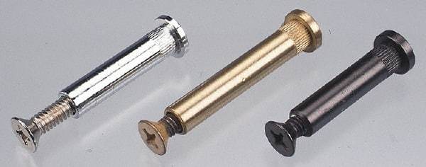 Made in USA - 1/4-20 Thread Barrel, Slotted/Phillips Drive, Stainless Steel Sex Bolt & Binding Post - 3/4" Long Barrel, Grade 18-8 - Industrial Tool & Supply
