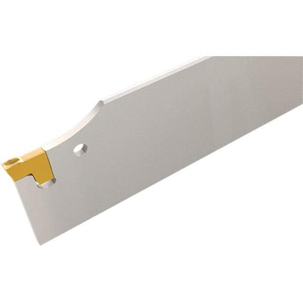 Iscar - 3-15/16" Blade Height, 8.2mm Blade Width, 460mm OAL, Neutral Cut, Single End Indexable Cut-Off Blade - TGFH Blade, Tang-Grip Series - Industrial Tool & Supply