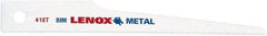 Lenox - 4" Long x 1/2" Thick, Bi-Metal Reciprocating Saw Blade - Straight Profile, 24 TPI, Toothed Edge - Industrial Tool & Supply