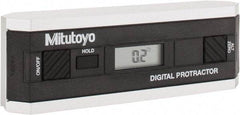 Mitutoyo - 0.10 dg Resolution Digital Combination Protractor and Inclinometer - Multiple dg Accuracy, Multiple dg Range - Industrial Tool & Supply