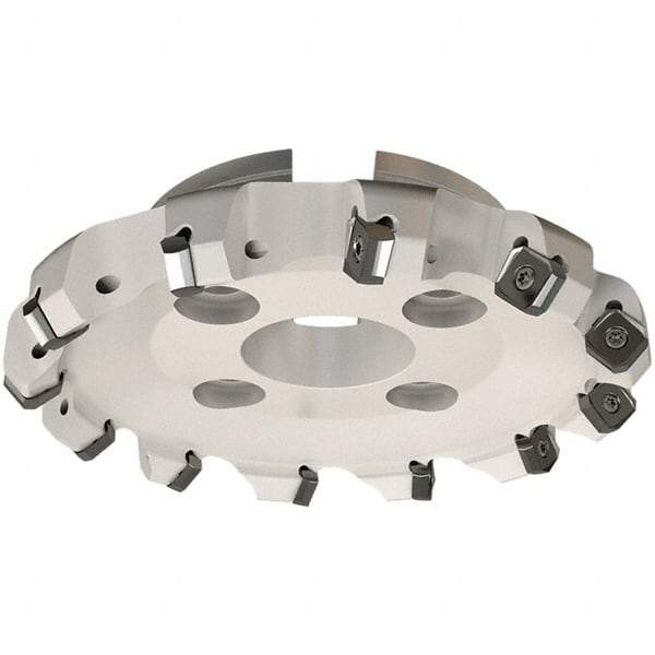 Iscar - 174.8mm Cut Diam, 50.8mm Arbor Hole, 7.15mm Max Depth of Cut, 45° Indexable Chamfer & Angle Face Mill - 10 Inserts, S845 SX.U 16.. Insert, Right Hand Cut, 10 Flutes, Through Coolant, Series Helido - Industrial Tool & Supply