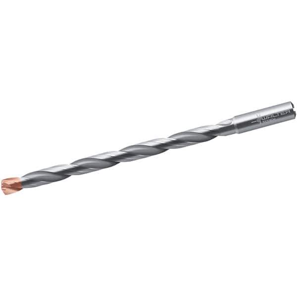 Walter-Titex - 18.5mm, 140° Point, Spiral Flute, Solid Carbide Taper Length Drill Bit - Double Point Finish, 258mm Flute Length, 310mm OAL, Series A6589DPP - Industrial Tool & Supply