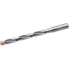 Walter-Titex - 17mm 140° Solid Carbide Jobber Drill - Double Coating Finish, Right Hand Cut, Spiral Flute, Straight Shank, 223mm OAL, X-treme D Point - Industrial Tool & Supply