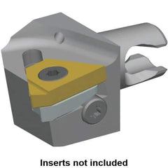 Kennametal - Insert Style LT 16EL, 20mm Head Length, Left Hand Cut, External Modular Threading Cutting Unit Head - System Size KM16, 10mm Center to Cutting Edge, Series LT Threading - Industrial Tool & Supply